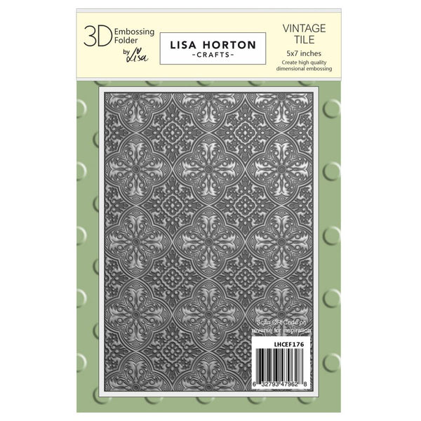 Vintage Tile 5x7 Embossing Folder