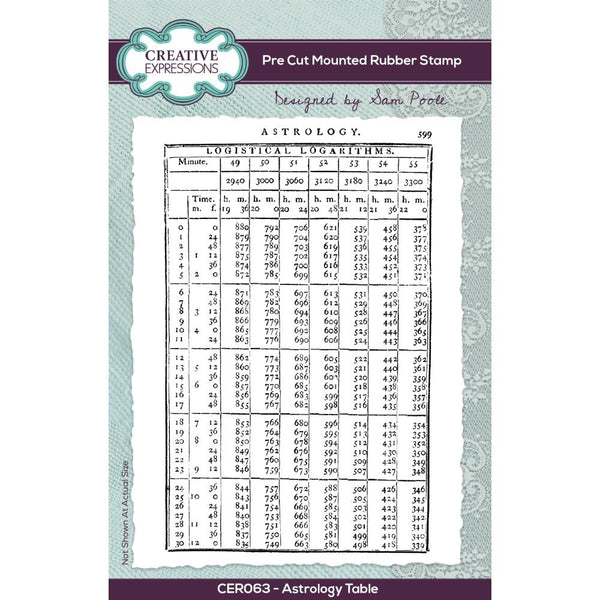 Astrology Table 4x6 Clear Stamp Set | Sam Poole