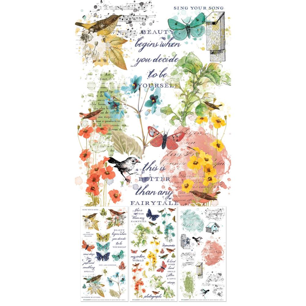 Birdsong Blendable Rub-on Transfers