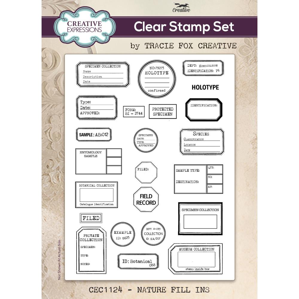 Nature Fill Ins 6x8 Clear Stamp Set | Tracie Fox