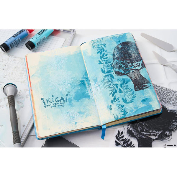 Ikigai A6 Stamp + A5 Stencil Set | Cat Kerr