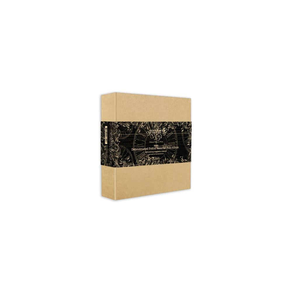 Deconstructed Trifold Waterfall Kraft Folio Album