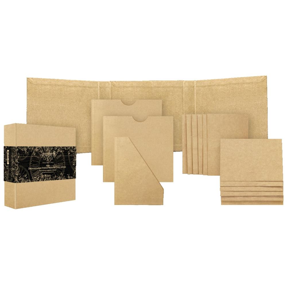 Deconstructed Trifold Waterfall Kraft Folio Album