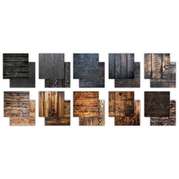 Scorched Wood 6x6 Double-Sided Paper Pad