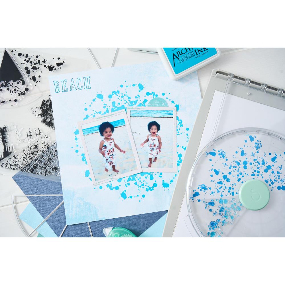 Build-a-Burst Painterly Stamp + Die Set | 49 & Market