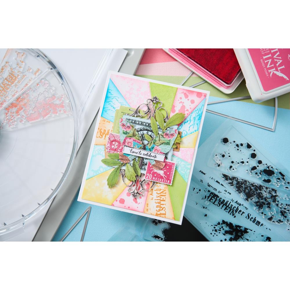 Build-a-Burst Artsy Lace Mix Stamp + Die Set | 49 & Market