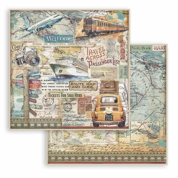 {10% off preorder: eta late Dec} Art of Travelling 12x12 Double-Sided Paper Pad