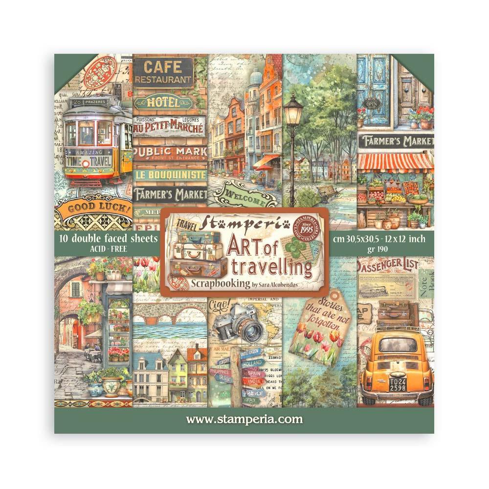 {10% off preorder: eta late Dec} Art of Travelling 12x12 Double-Sided Paper Pad