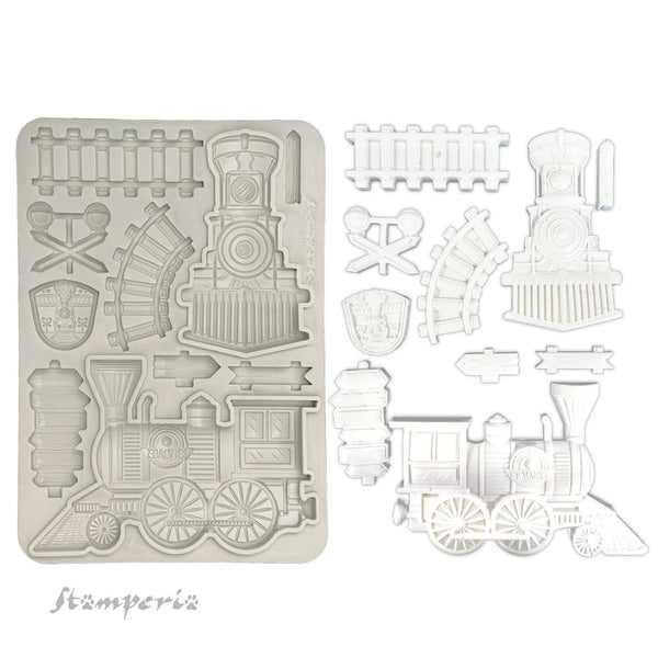 Art of Travelling Train A5 Silicone Mould