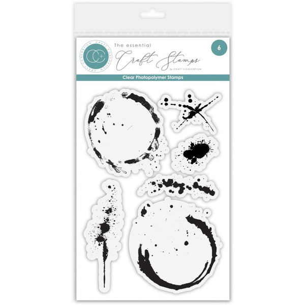 Ink & Coffee Stains Photopolymer Stamp Set