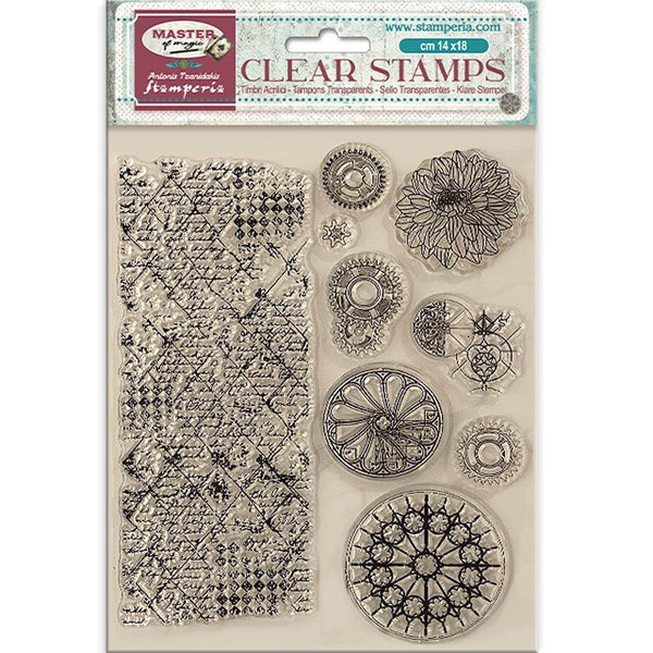 Border & Circles 5.5x7 Clear Stamp Set | Master of Magic