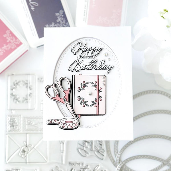 Classic Correspondence Stamp + Die Set