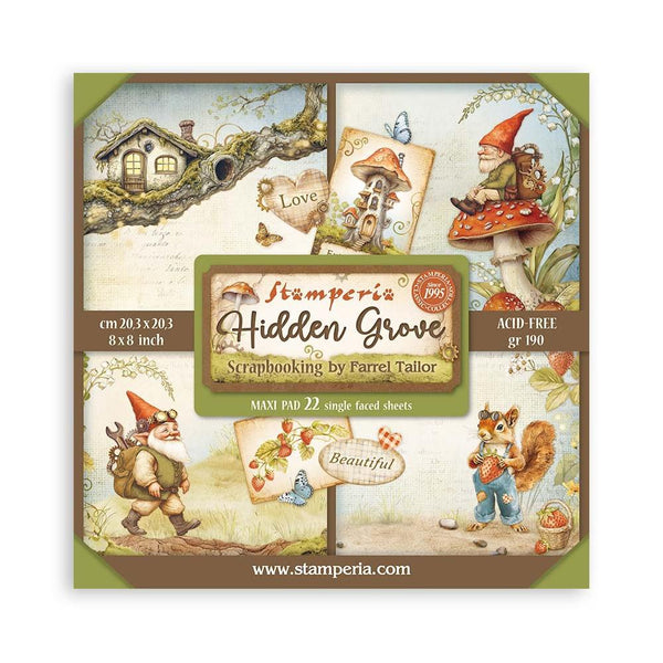 Hidden Grove 8x8 Single-Sided Paper Pad | Farrel Tailor {coming soon!}