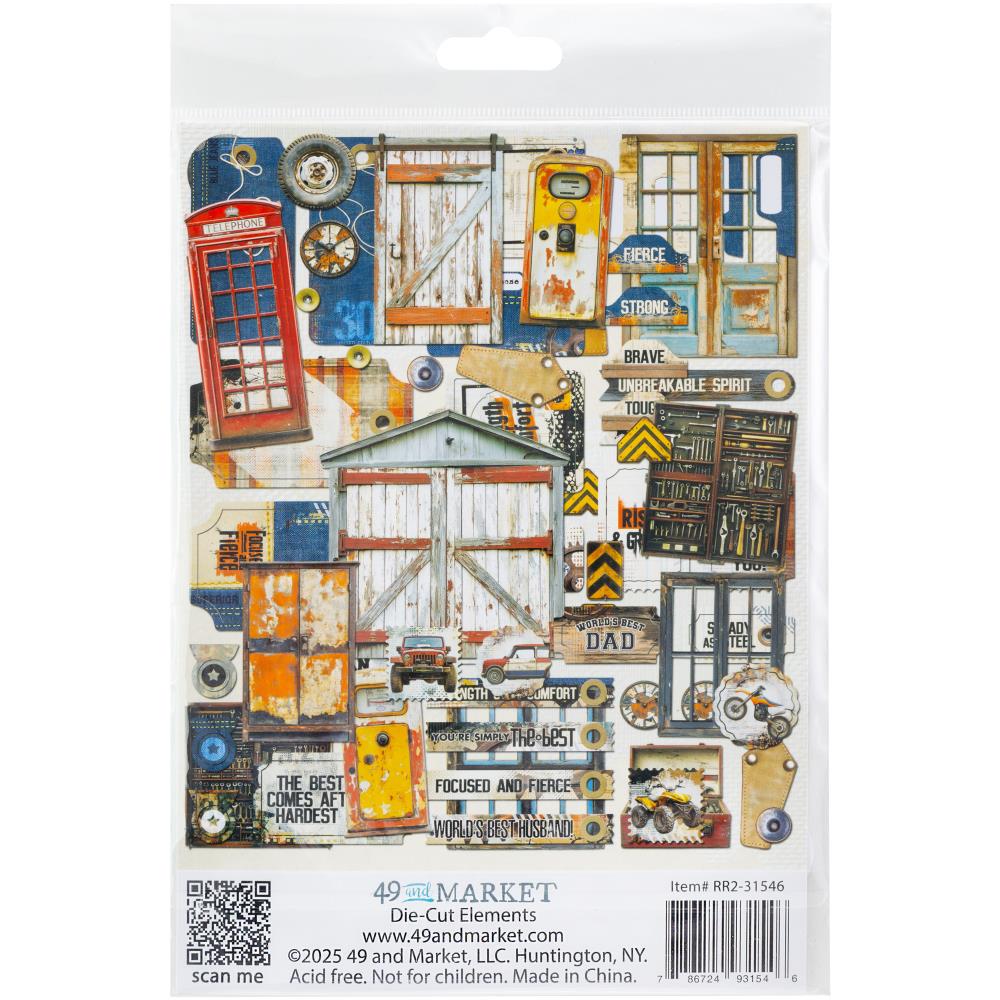 Rust and Revs 2.0 Die Cut Elements | Dennis Bruton