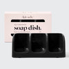 Black Self-Draining Soap Dish