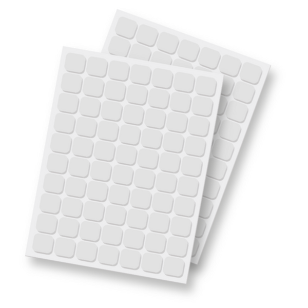 White Foam Regular 3D Squares