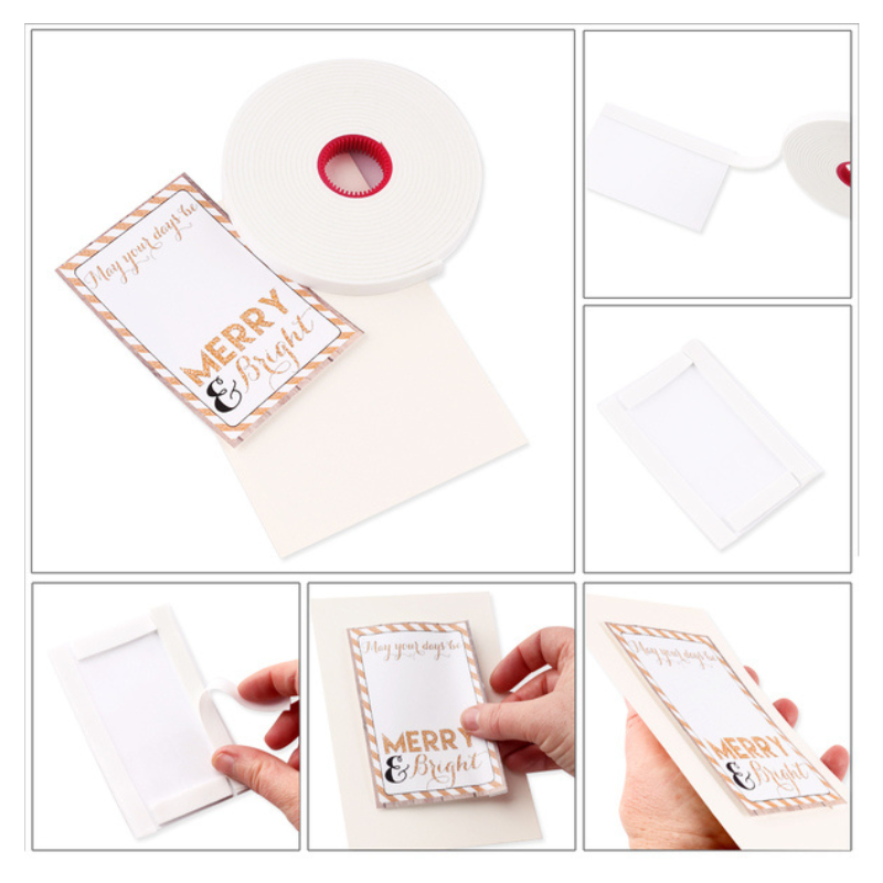 White Crafty Foam Tape | 0.375x13'