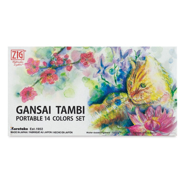 Kuretake : Gansai Tambi Japanese Watercolor : Large Pan : Rose Madder