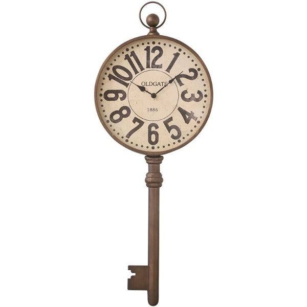 Skeleton Key Wall Clock