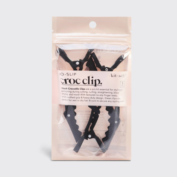 Black No-Slip Crocodile Clip Set