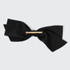 Black Recycled Fabric Bow Hair Clip