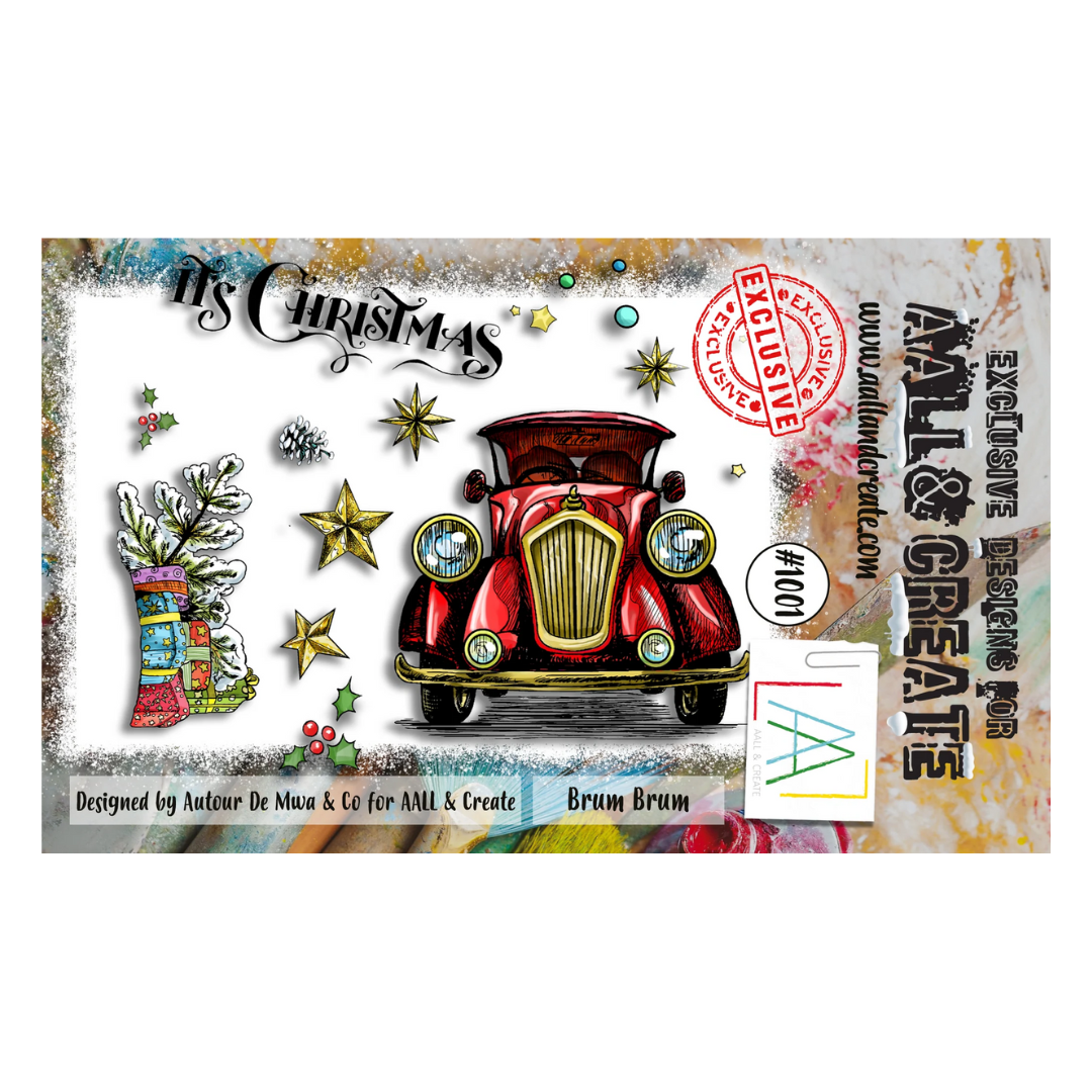 Brum Brum A6 Clear Stamp Set No. 1001 | Christmas