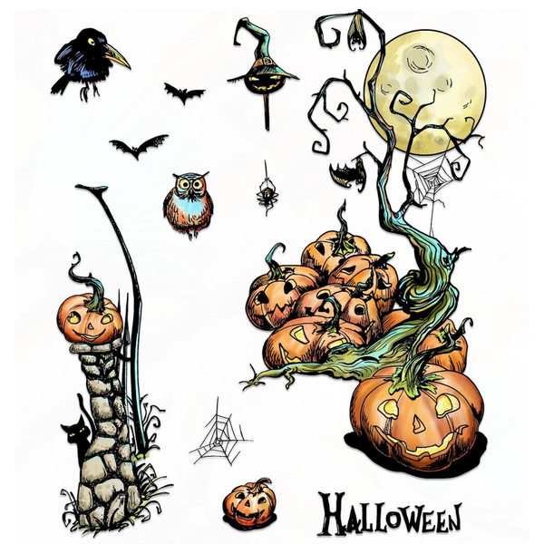 Pumpkin Party A6 Clear Stamp Set No. 1055 | Halloween