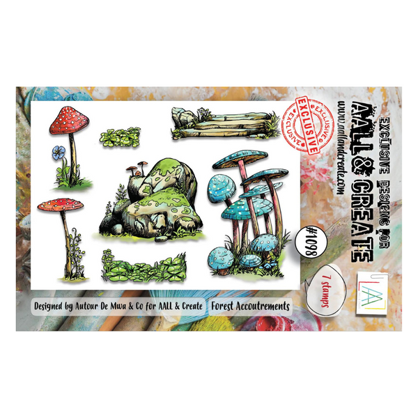 Forest Accoutrements A7 Clear Stamp Set No. 1098