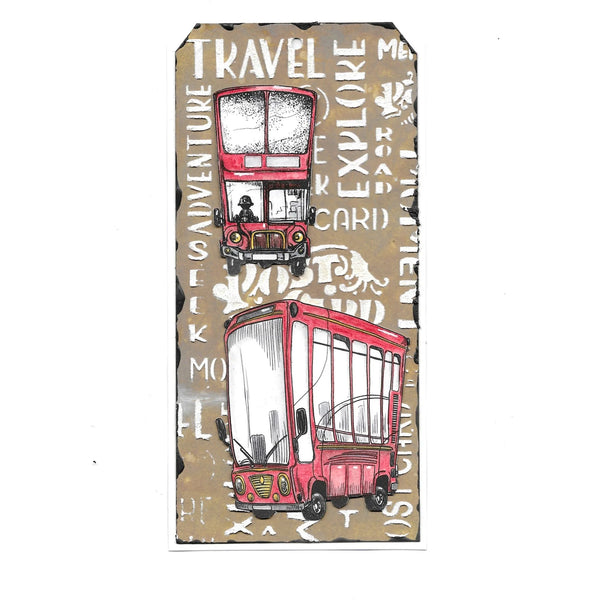 Brit Stop Bus Pop A7 Clear Stamp Set No. 1113