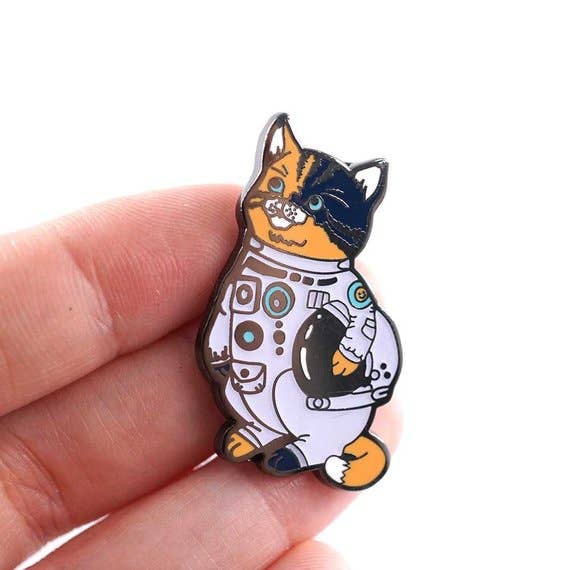 Mission Space Cat Enamel Pin