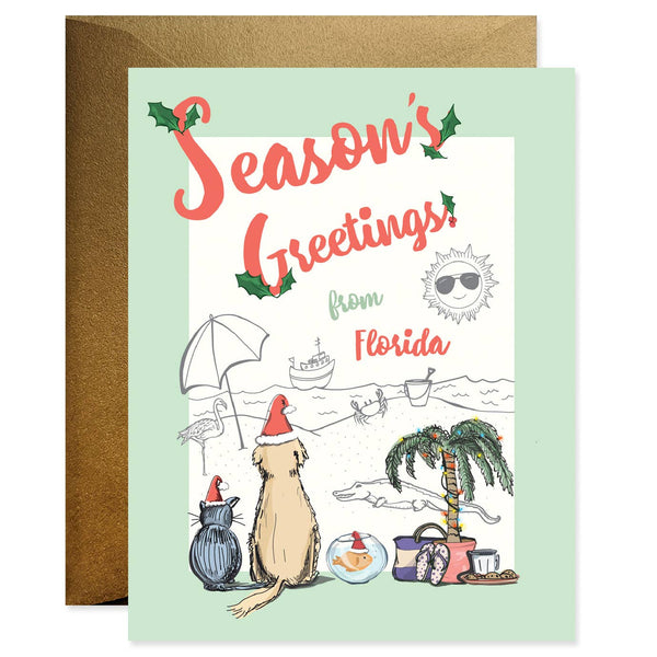 Season's Greetings From Florida Boxed Set Of 6