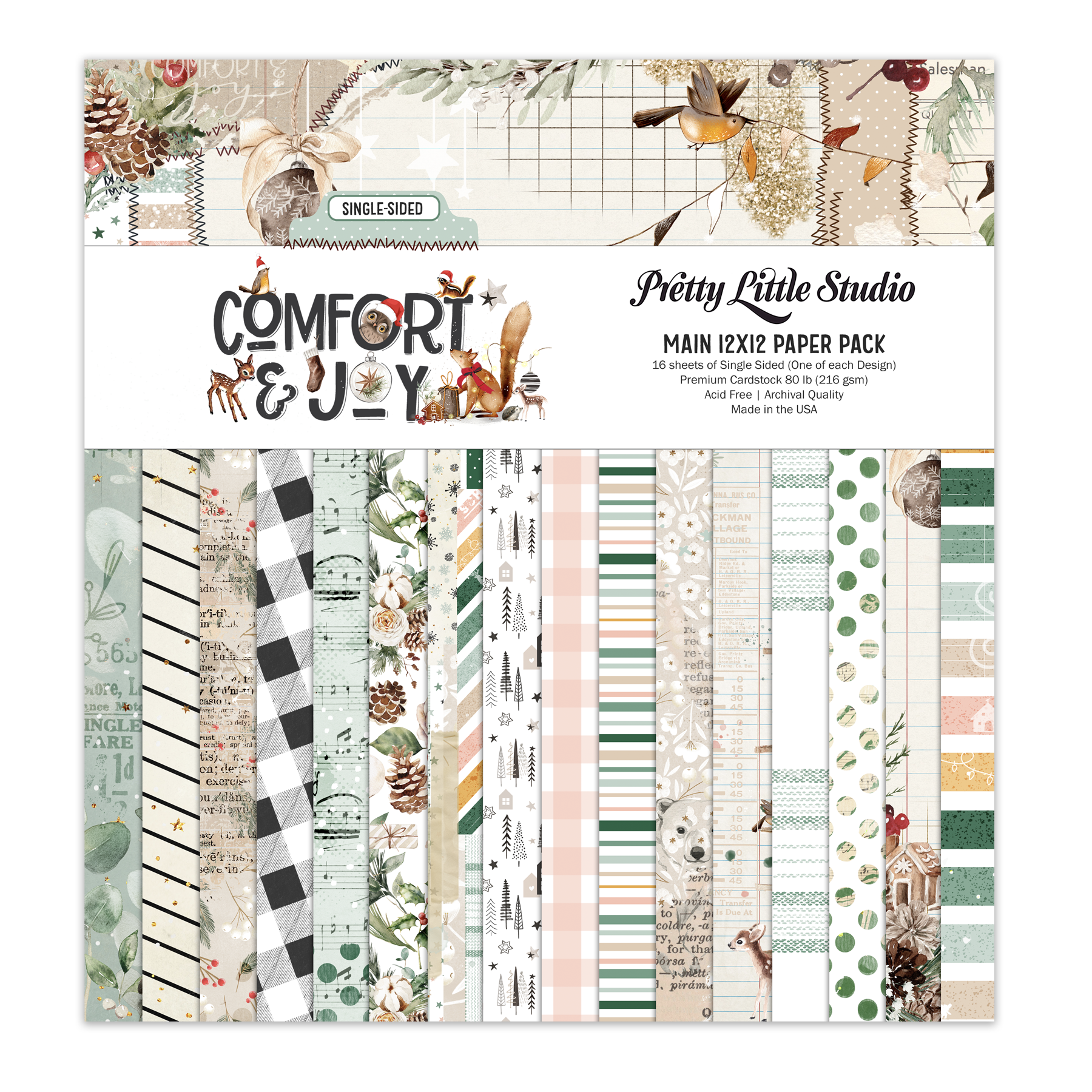 Comfort & Joy Main 12x12 Single Sided Paper Pack