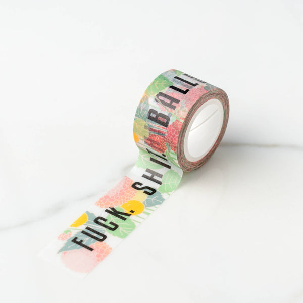 Fuck. Shit. Balls. Floral Washi Tape