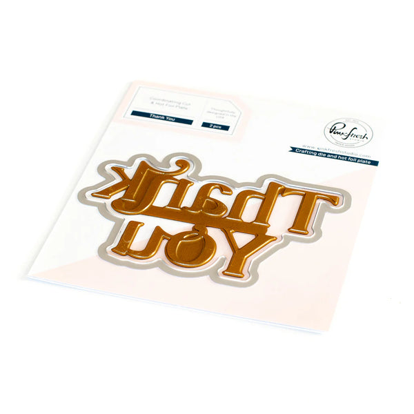 Thank You Die & Hot Foil Plate Set