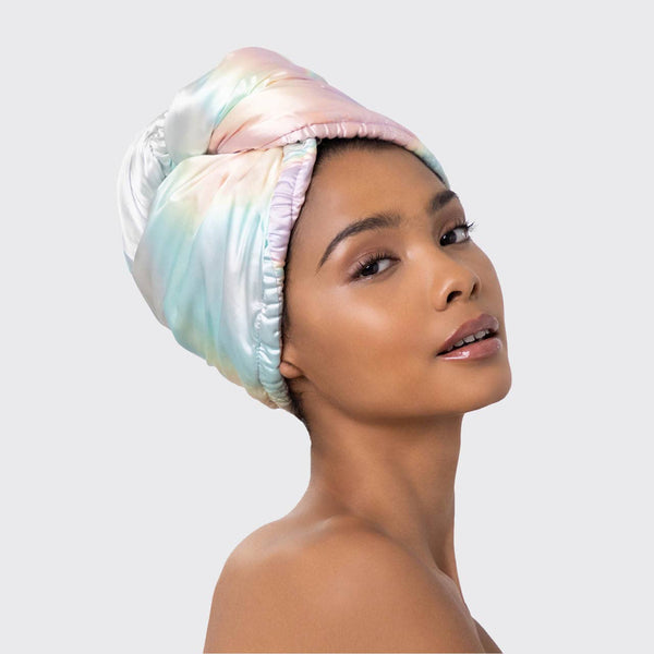 Aura Satin-Wrapped Hair Towel