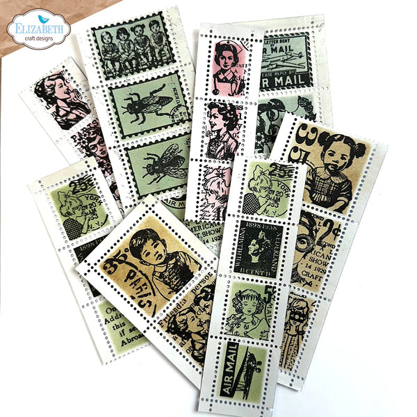 Postage Stamp Strips Die Set