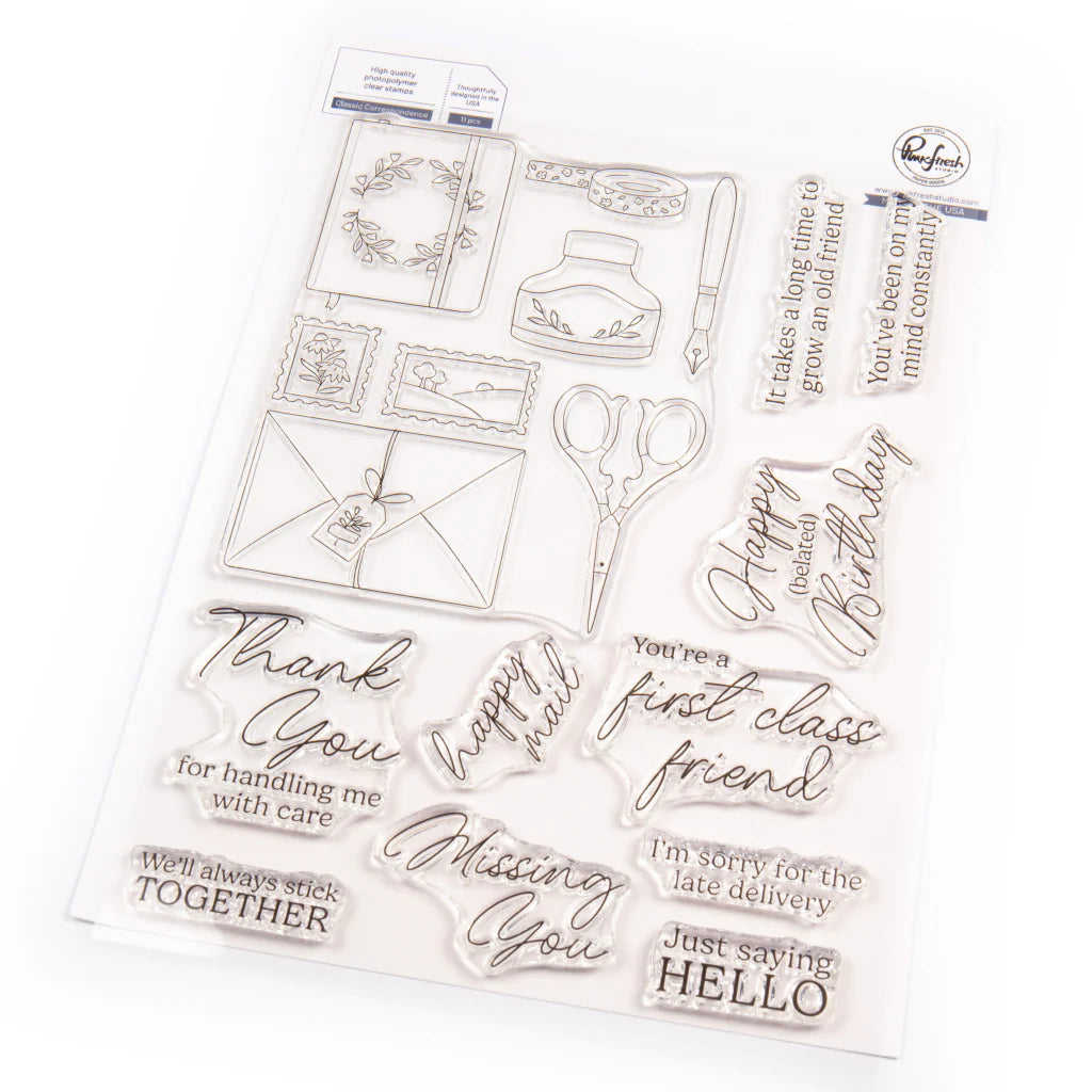 Classic Correspondence Stamp + Die Set