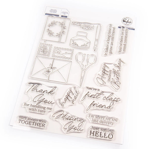 Classic Correspondence Stamp + Die + Stencil Bundle