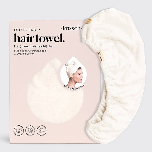 Ivory Eco-Friendly Quick-Dry Hair Towel