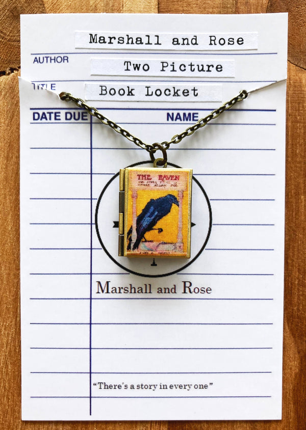 The Raven Book Locket Necklace