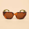 Luxe Zelia Tortoiseshell + Olive Sunglasses