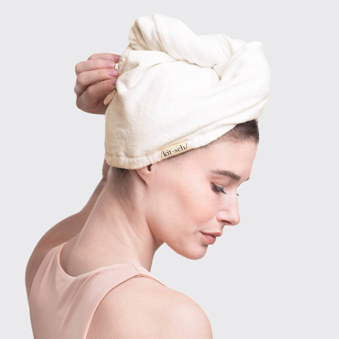 Ivory Eco-Friendly Quick-Dry Hair Towel