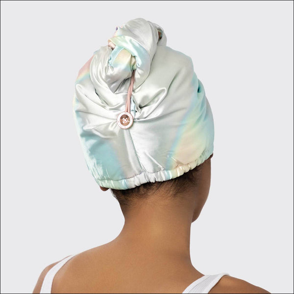 Aura Satin-Wrapped Hair Towel