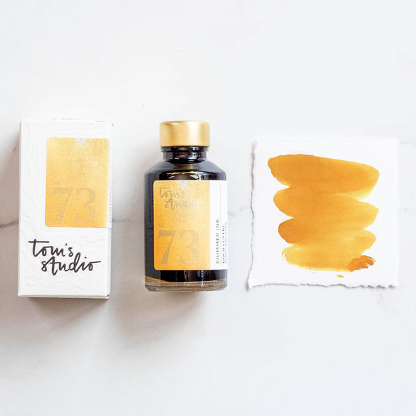 Golden Lustre Shimmer Fountain Pen Ink | No. 73