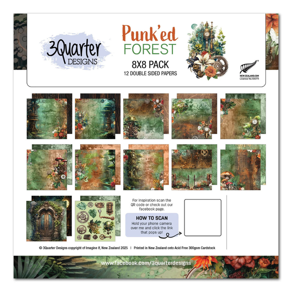 Punk'ed Forest 8x8 Paper Collection