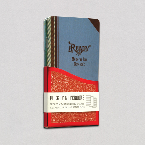 Memorandum Pocket Notebook Trio