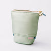 Seafoam Green Metallic Luxe Standing Pencil Pouch