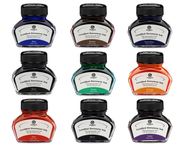 Dark Blue Certified Document Fountain Pen Ink