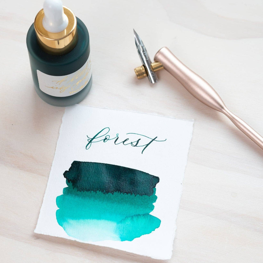 Forest Green Calligraphy Ink