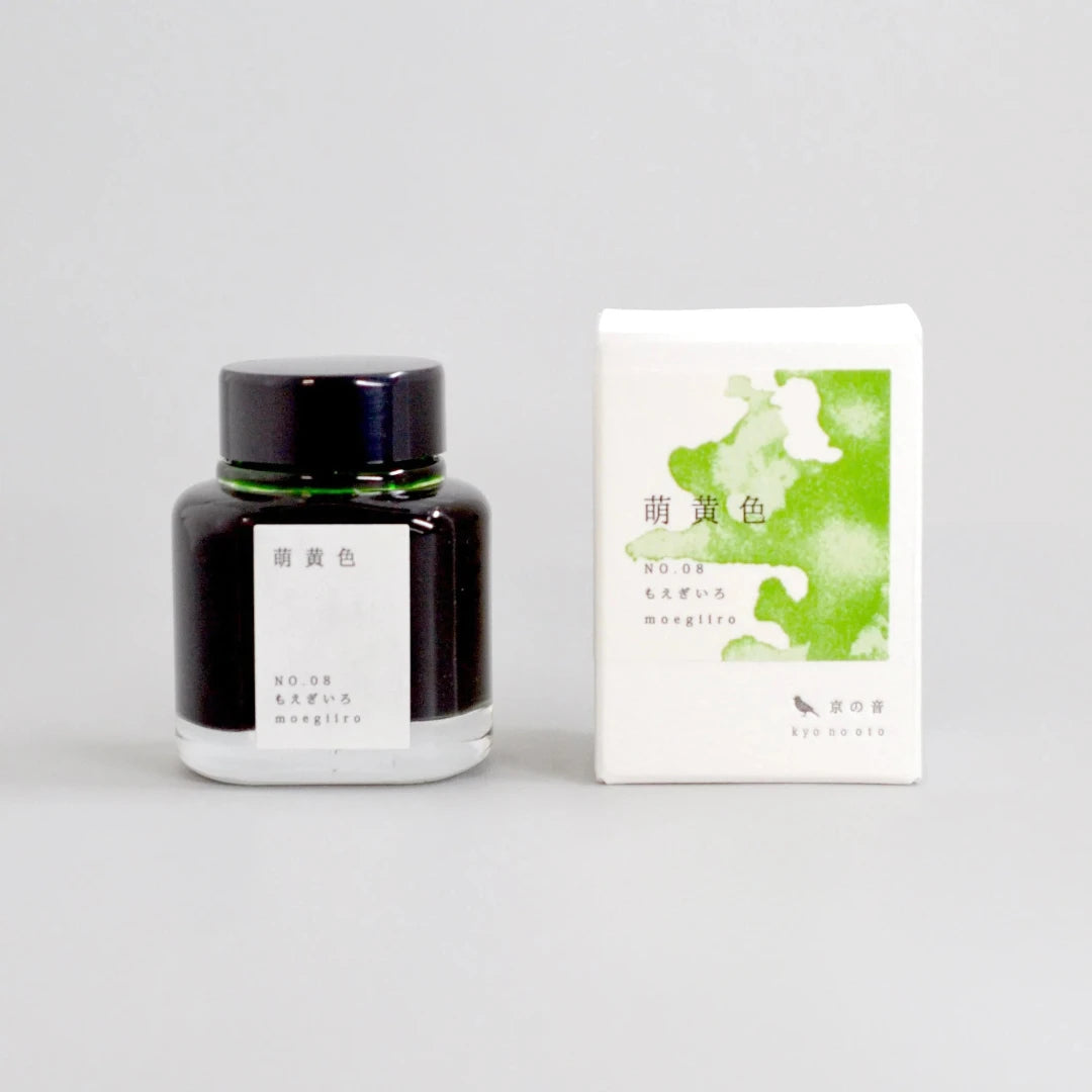 moegiiro {No.08} Light Green Fountain Pen Ink | Kyo No Oto